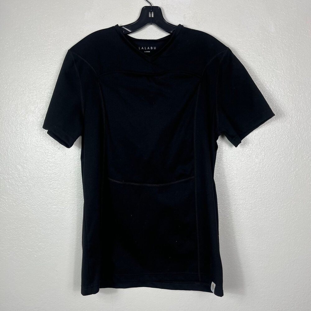 Lalabu dad shirt for newborn babies carrier in black size large